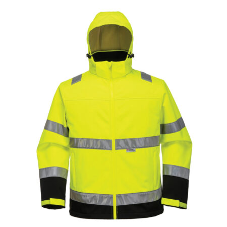 Hi-Vis Reflective Safety Softshell Jacket