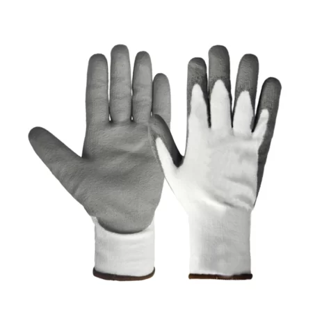 Grey PU Coated Reinforced Cut Resistant Glove