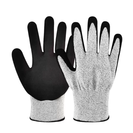 Nitrile Coated Hppe Cut Resistant Gloves