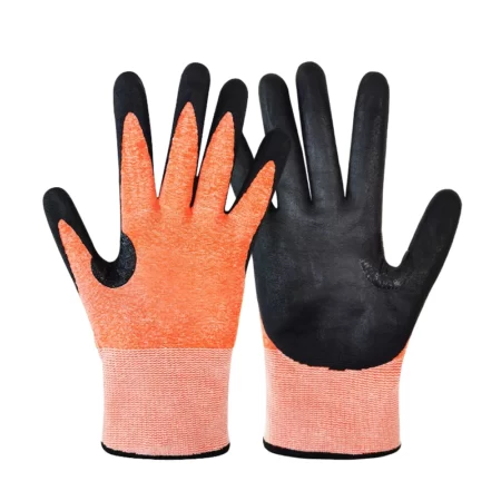 Hppe Liner Nitrile Foam Coating Cut Resistant Glove