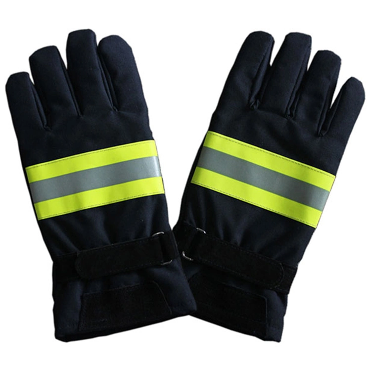 Black Knitted Fire Fighter Gloves