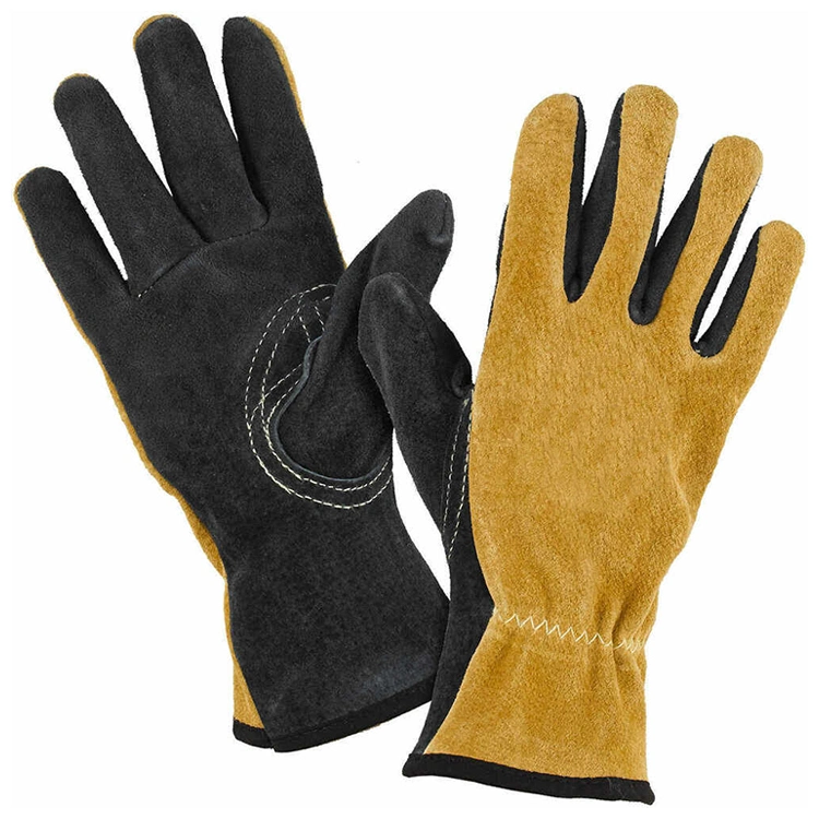 Black Yellow Fire Fighter Gloves