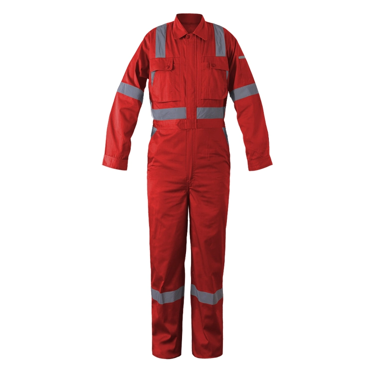 Hi Vis Red Work Wear Coverall
