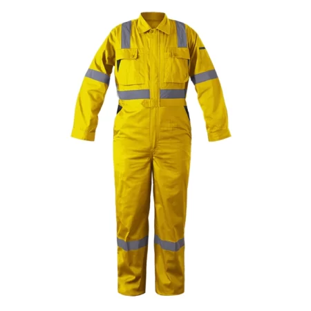 Hi Vis Yellow Work Wear Coverall