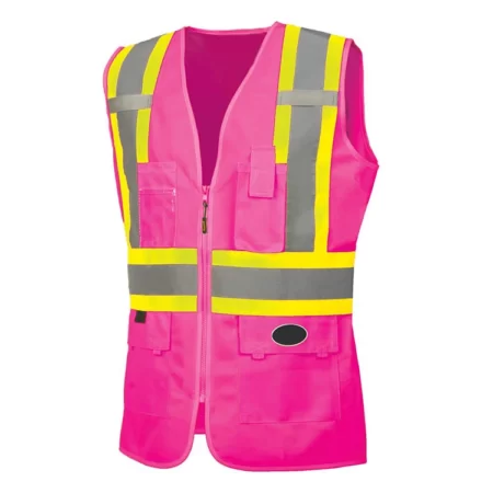 Traffic Fitted Mesh Safety Vest