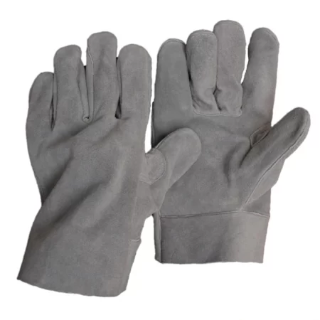 Good Workmanship grey cow leather Short gloves Leather Welder Gloves