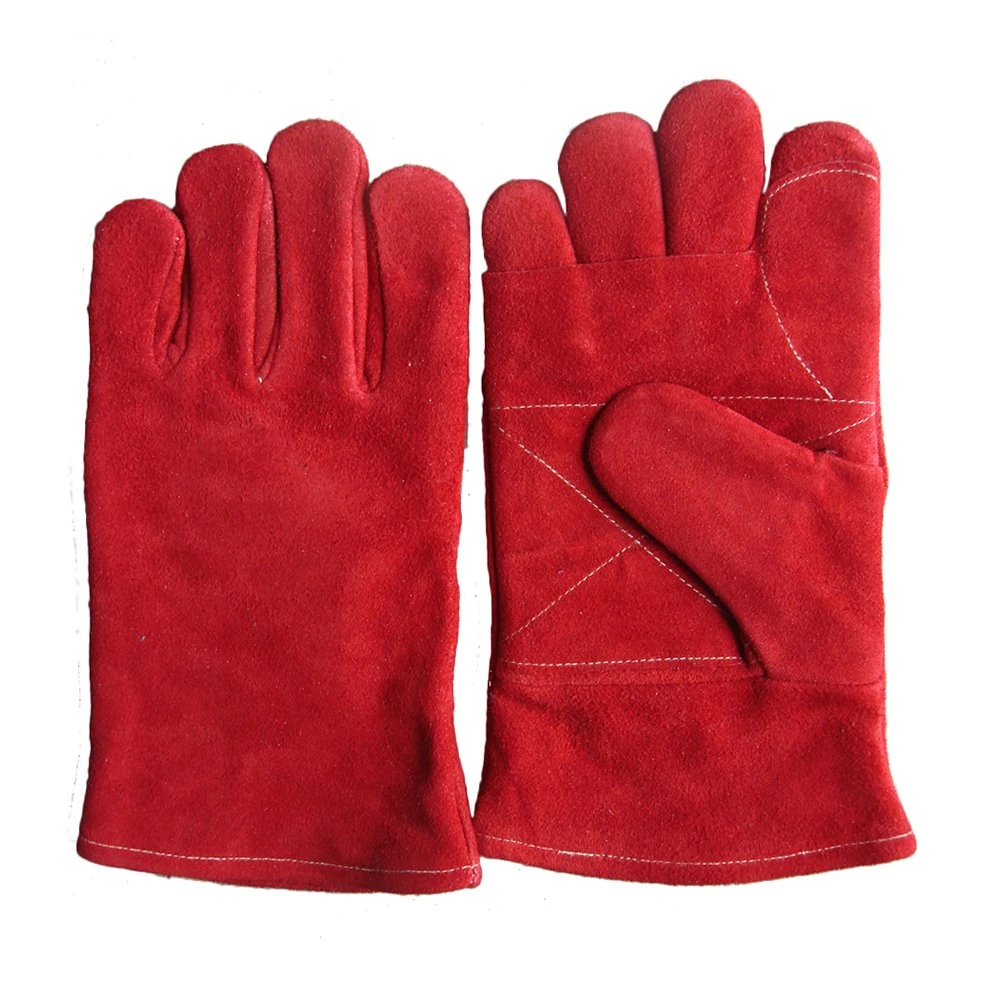 Good Workmanship Red Cow Split heat resistant safety welder gloves