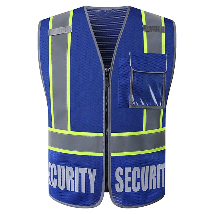 Breathable Blue Reflective Safety Vest