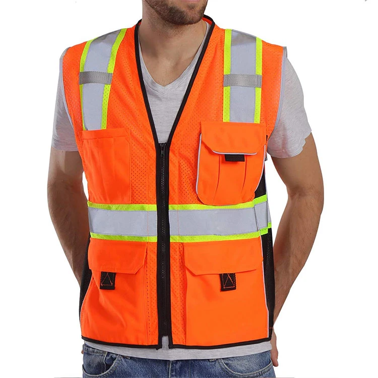 Road Worker Mesh Safety Vest