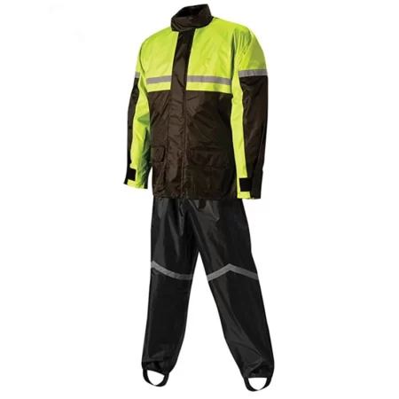 High Visibility Hooded Rain Suit