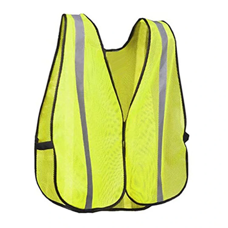 Yellow Silver Stripe Safety Vest