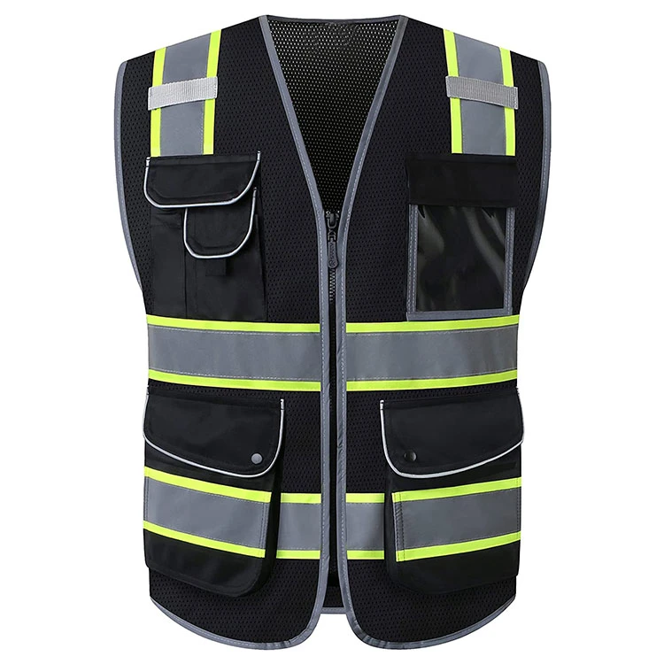 Mesh Black Dual Tone Safety Vest