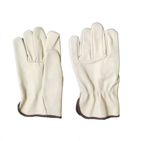 keystone thumb Fashion AB grade pig skin leather driver working gloves 
