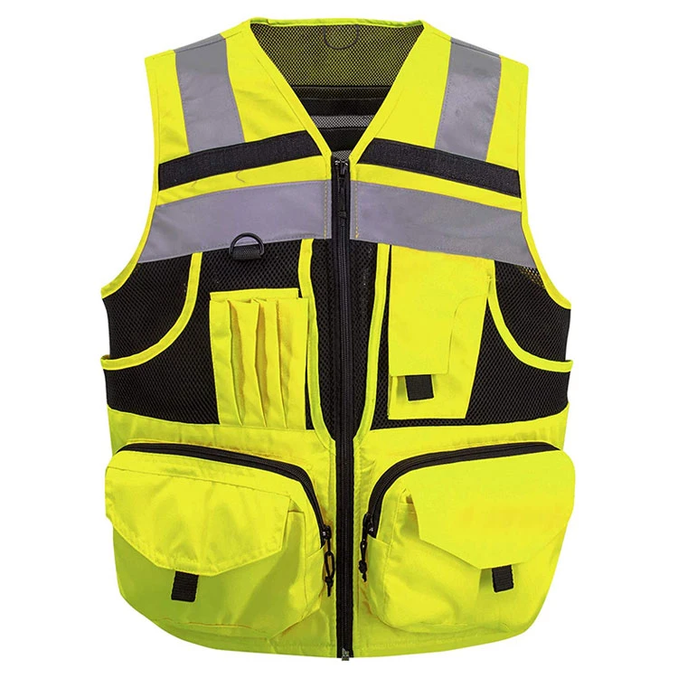 Work Wear Stripes Reflective Safety Vest