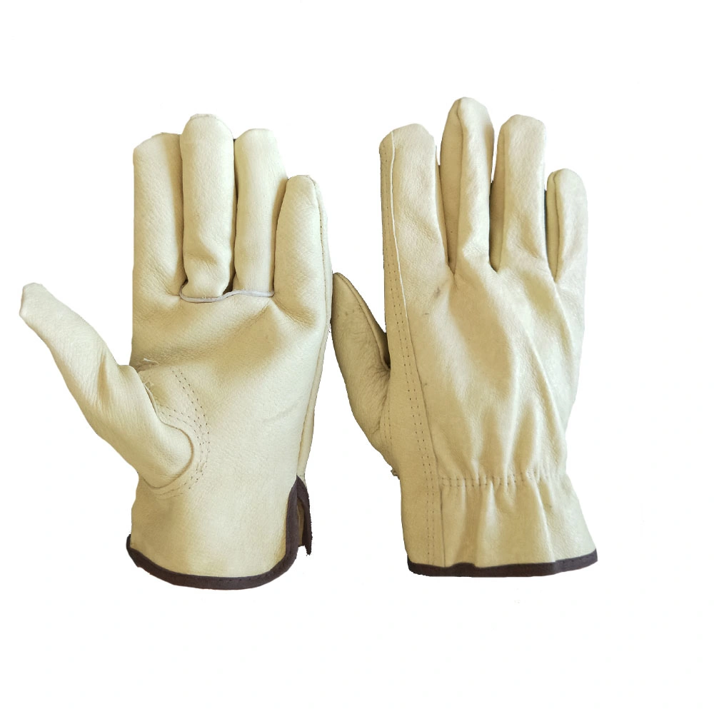 Natural White Pigskin Keystone Thumb Driver gloves