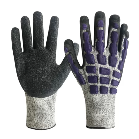 Wrinkle Coated Impact Chemical Resistant Glove