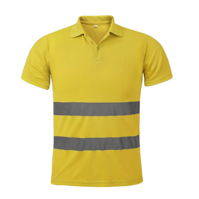 Safety Yellow High Visibility Work Wear Shirt