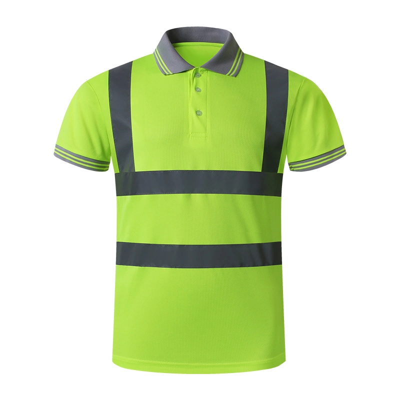 Safety Green Short Sleeve Work Polo Shirt