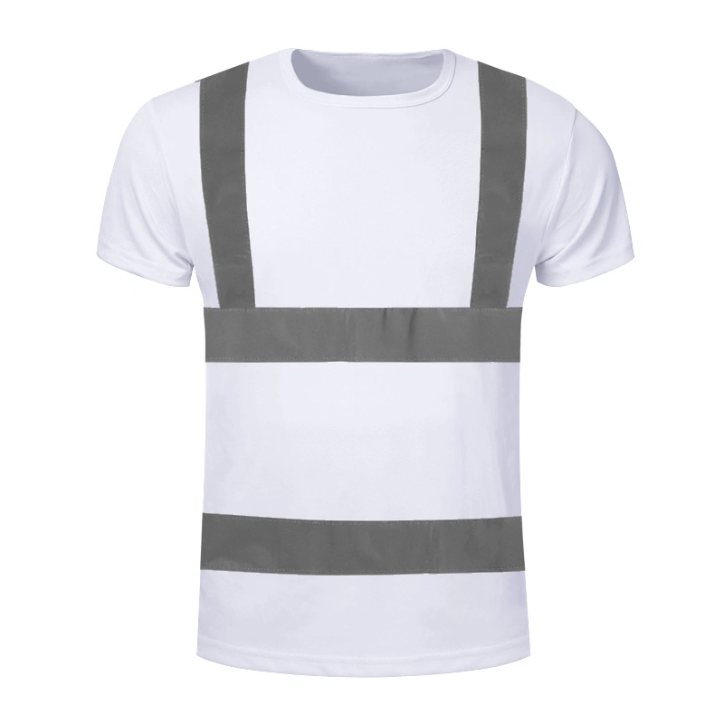 Safety Reflective White Short Sleeve T-Shirt