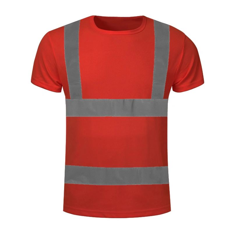 Safety Reflective Red Short Sleeve T-Shirt
