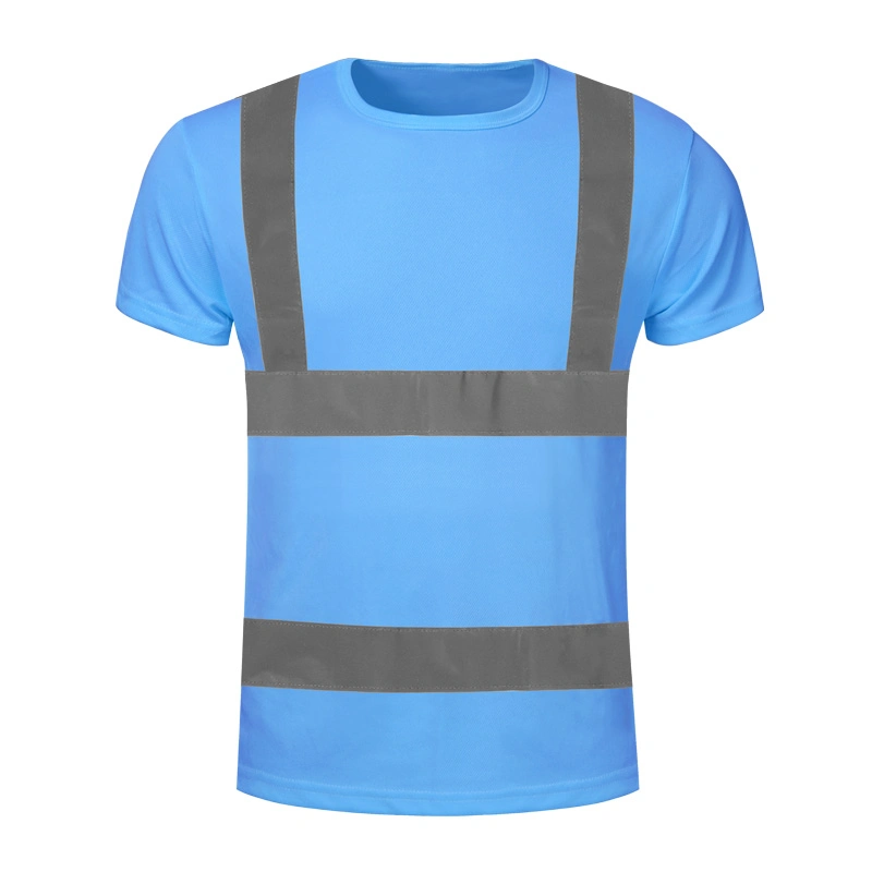 Safety Reflective Blue Short Sleeve T-Shirt
