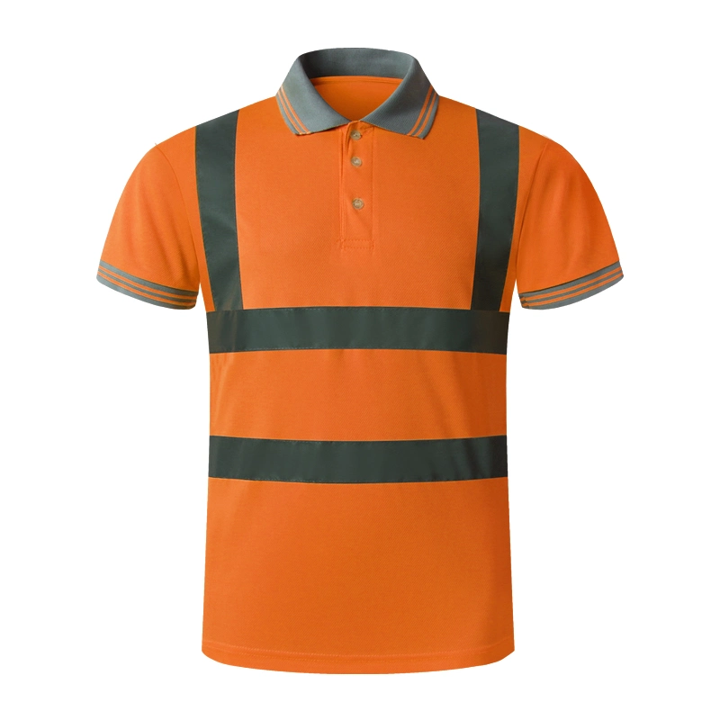 Safety Orange Short Sleeve Work Polo Shirt