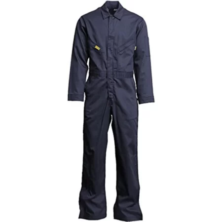 Navy Blue Cotton Heavy-Duty Anti-Static Coverall