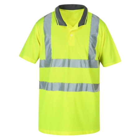 Safety Yellow Work High Visibility Polo Shirt