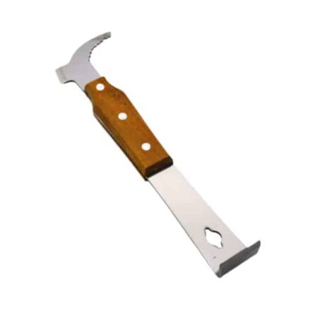 Wooden Handle Elbow Spatula with Hammer