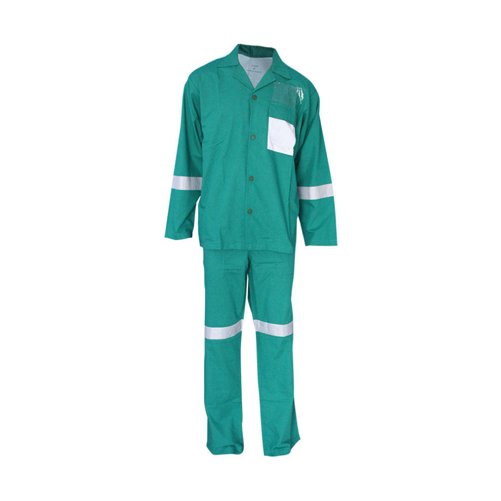 Green White Aramid FR Antistatic Suits