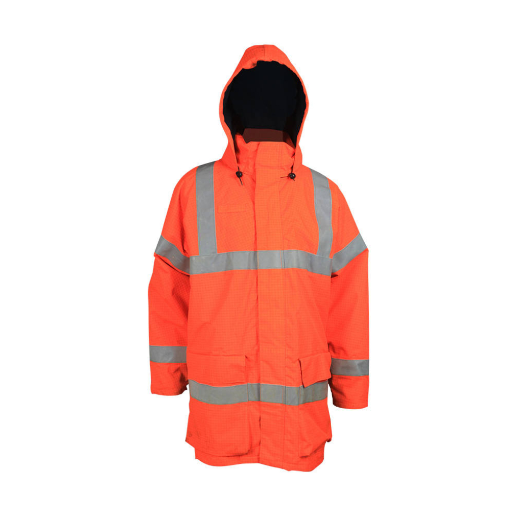 Road Construction Safety Jacket with Hood
