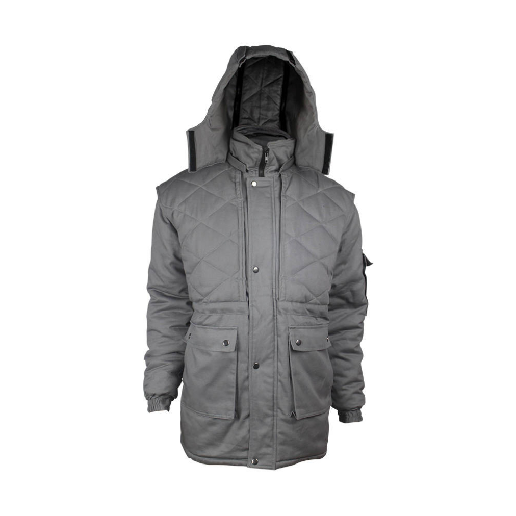 Grey Color Winter Cotton Fireproof Jacket